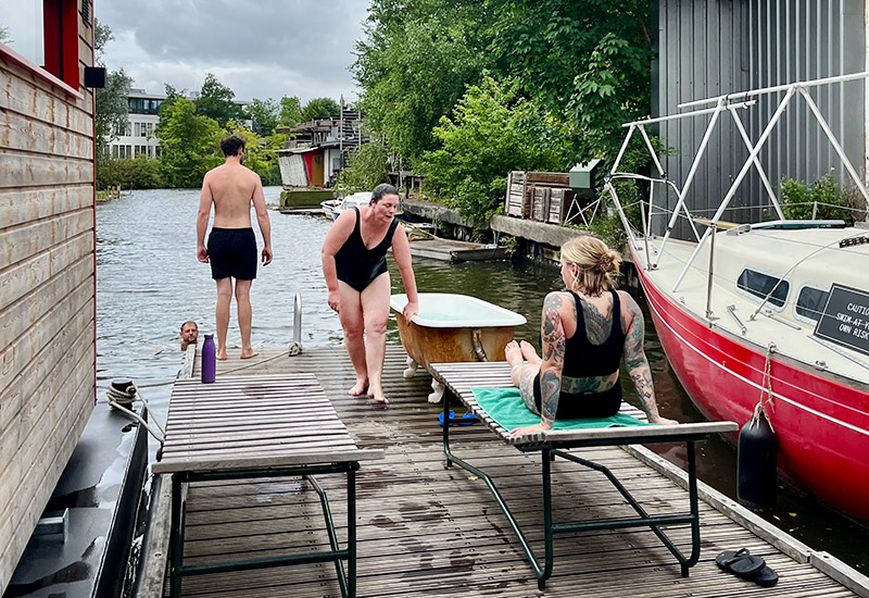 Eine Sauna als Community-Treffpunkt?